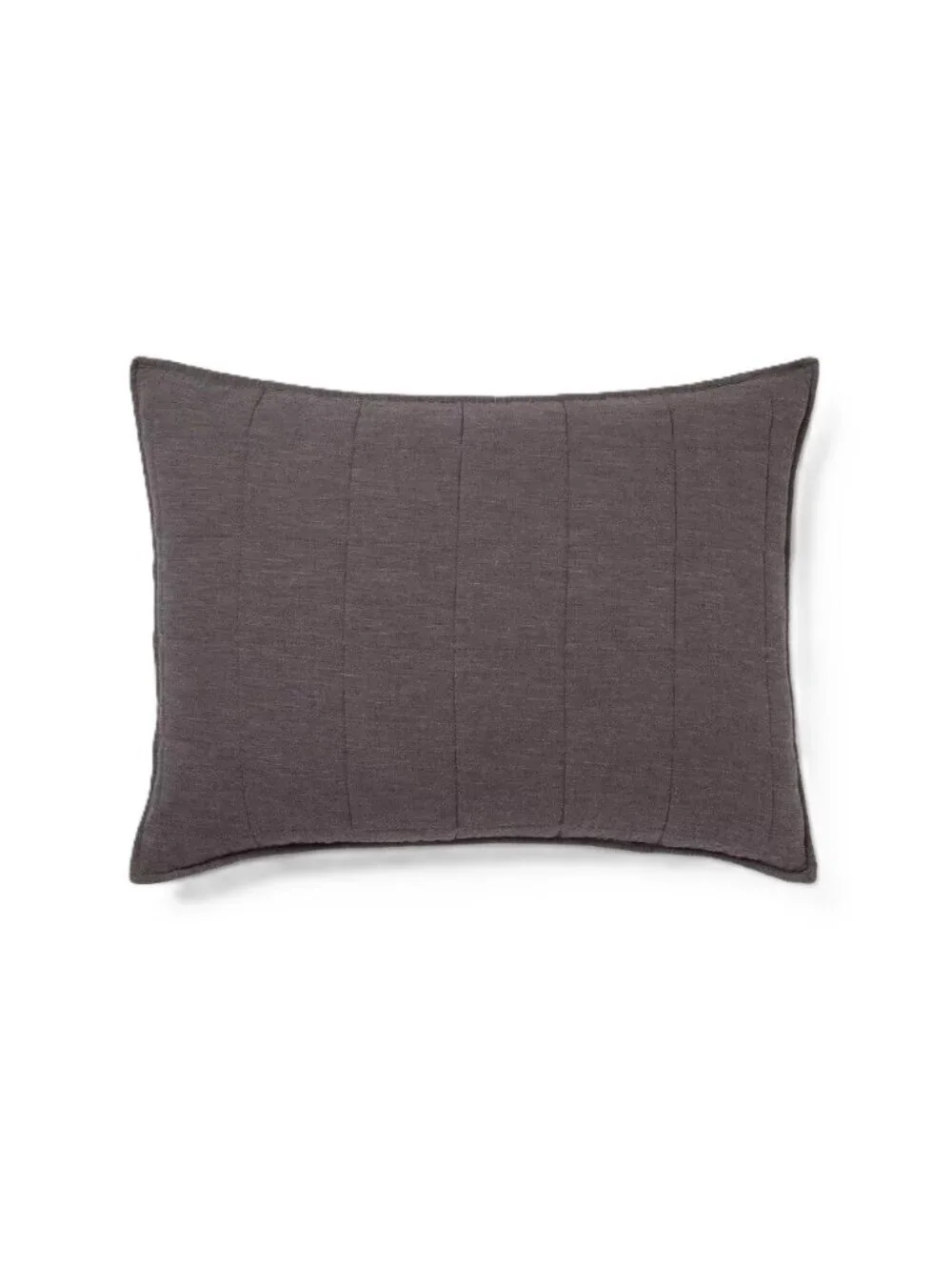 Threshold Dark Gray Space Dye Linen & Cotton Standard 20" x 26" Pillow Sham NWOT